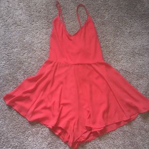EXPRESS LACE UP ROMPER